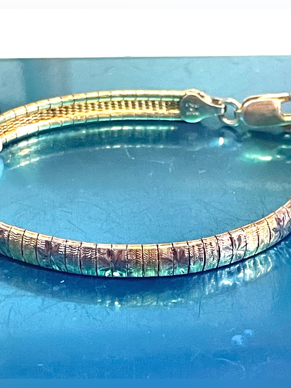Sterling 2-Tone Italian Bracelet